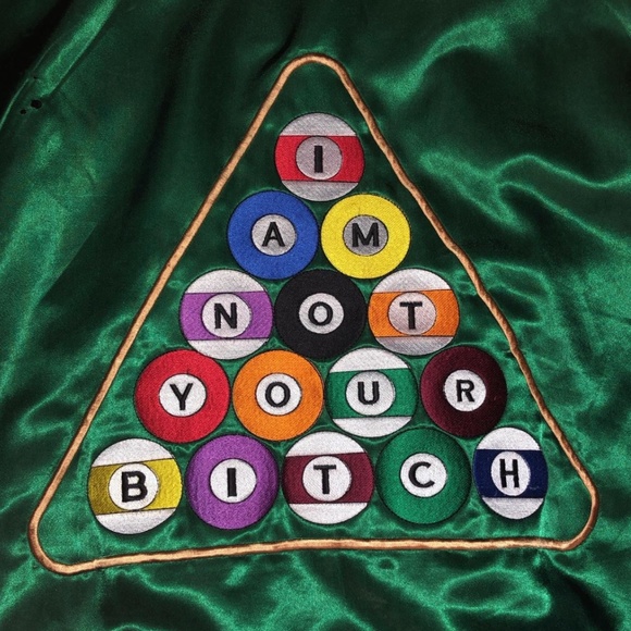IN SEARCH OF “ I Am Not Your Bitch “ Billiards Jacket - Picture 2 of 2